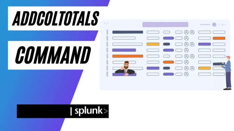 addcoltotals command splunk